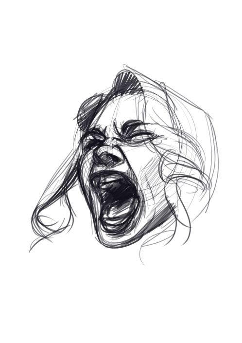 Featured image of post Screaming Face Drawing